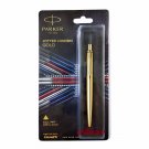Parker Jotter London Gold Metal GT Ball Point Pen Gold Trim & Body Blue Ink New