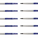 10 x Parker Vector Frontier Rollerball Pen Refills, Blue Ink, Ultra Fine, 0.5mm