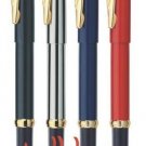 Pierre Cardin Momento Steel Gold Trim Fountain Pen Blue Ink Vector New Frontier