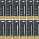 5 X Parker Quink Flow Ball Point Pen BP Refill Refills Fine Medium Blue Black