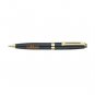 Pierre Cardin Forever Ball Point Pen Blue Ink Fine Tip Gold Trim Black Body New
