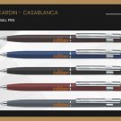 Pierre Cardin Casablanca Ball Point Pen BP Chrome Trim Blue Ink Smooth New Gift