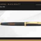 Pierre Cardin Black Beauty Twist Ball Point Pen GT Blue Ink Black Body New Gift