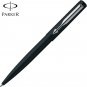 Parker Vector Matte Black CT Ball Point Pen BP Chrome Trim Quink Blue Refill New