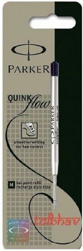 Parker Quink Flow Ball Point Pen BP Refill Refills Black Ink Medium Nib New fit