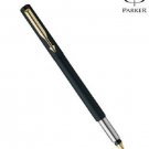 Parker Vector Frontier Matte Black GT Gold Trim Fountain Ink Pen, Fine Nib New