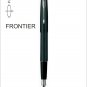 Parker Frontier Matte Black MB CT Fountain Ink Pen Chrome Trim New + Convertor