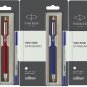 Parker Vector Standard CT Roller Ball Pen Rollerball New Red / Blue / Black Body