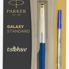 Parker Galaxy GT Roller Ball Pen Gold Trim RollerBall Blue Body Blue Ink Vector