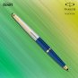 Parker Galaxy GT Roller Ball Pen Gold Trim RollerBall Blue Body Blue Ink Vector