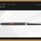 Pierre Cardin St. Louis Ball Point Pen CT Blue Ink New Slim Black Body Nib Gift