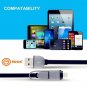 2 in 1 Micro USB Sync Data Charging Cable For Iphone 5/C/S/6 Android HTC Samsung