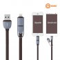 2 in 1 Micro USB Sync Data Charging Cable For Iphone 5/C/S/6 Android HTC Samsung