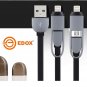 2 in 1 Micro USB Sync Data Charging Cable For Iphone 5/C/S/6 Android HTC Samsung