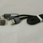 2 in 1 Micro USB Sync Data Charging Cable For Iphone 5/C/S/6 Android HTC Samsung