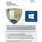 McAfee ANTIVIRUS 20 2020 1 PC 1 Year Subscription Activation Card