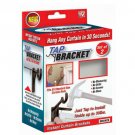 TAP BRACKET As Seen On TV Black Steel Curtain Bracket 30 lb.