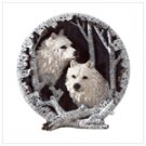 white wolf collecters plate