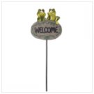 Friendly Frogs Welcome Sign