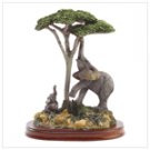 Elephant and Child Figurine