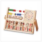 Wood Educational Toy with Clock