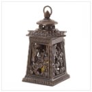 Asian Botanical Metal Lantern