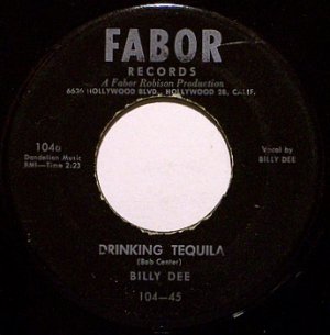 Dee, Billy - Drinking Tequila / Falling Star Waltz - Vinyl 45 Record on Fabor - Country
