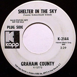 County, Graham - Shelter In The Sky / Soul Crusade - Vinyl 45 Record on Kapp - Promo - Country