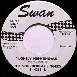 Sourdough Singers - Lonely Nightingale / Syrup Soppin' Shindig - Vinyl 45 Record - Swan Promo - Folk