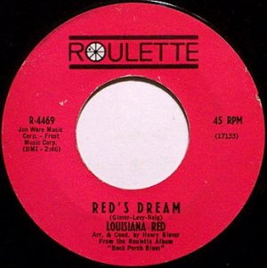 Louisiana Red - Red's Dream / Ride On Red Ride On - Vinyl 45 Record on Roulette - Blues