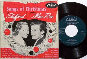 Stafford, Jo & Gordon Mac Rae - Songs Of Christmas - Vinyl EP Record on Capitol + Cover