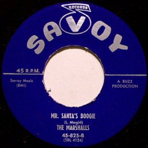 Marshalls - Mr. Santa's Boogie / Who'll Be The Fool - Vinyl 45 Record - Savoy Christmas Doo Wop