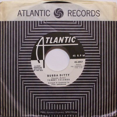 Facenda, Tommy - Bubba Ditty / I Don't Know - Vinyl 45 Record - Promo ...