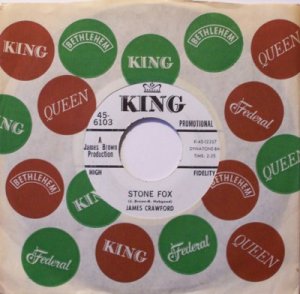 Crawford, James - Stone Fox / Hold It - Vinyl 45 Record on King - Promo - R&B Soul Funk