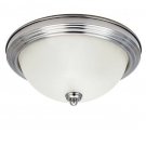 Sea Gull Lighting 1-Light Holman Brushed Nickel Ceiling Flush Mount