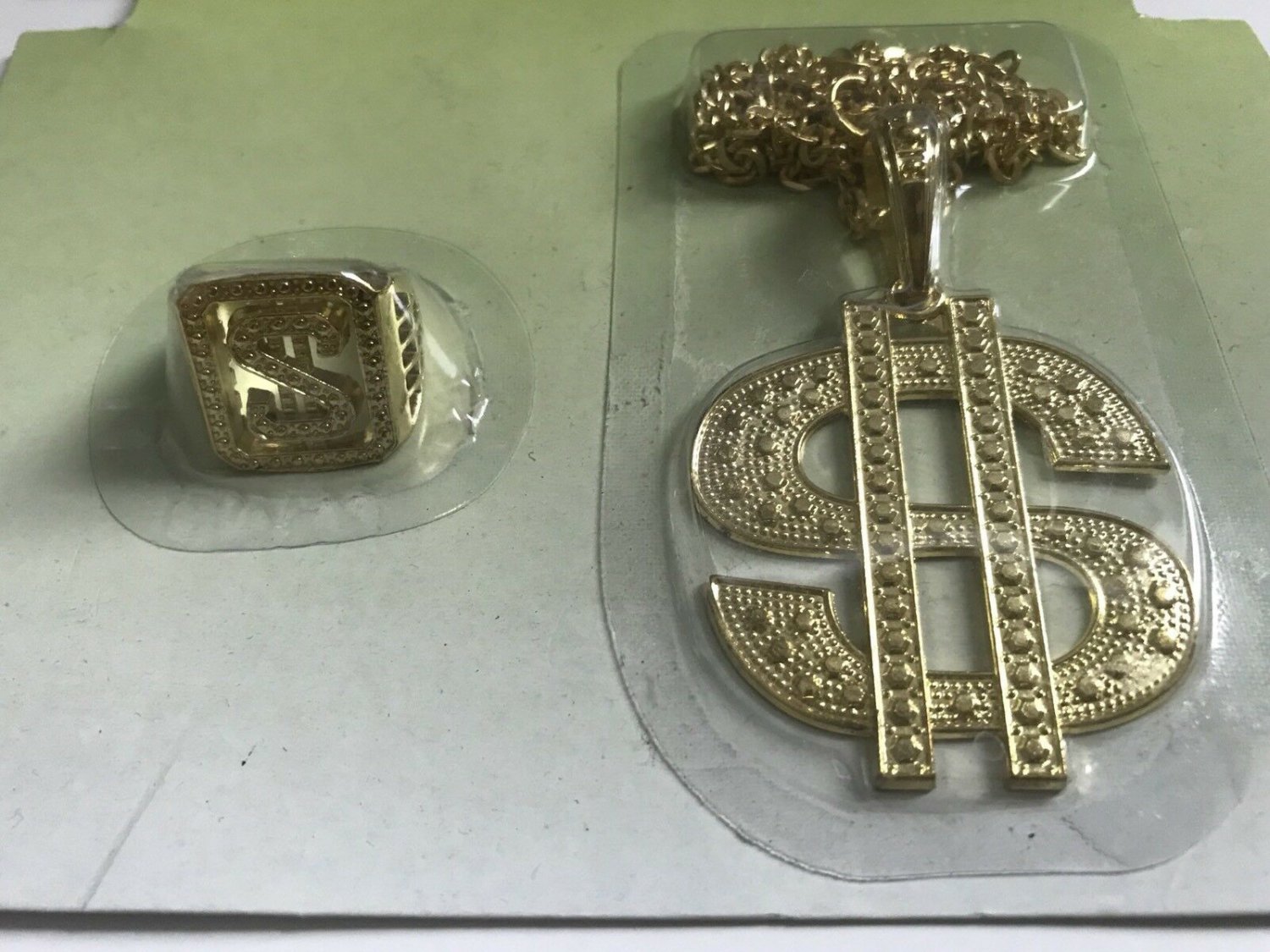 *** MC Dolla Playa Kit $ Sign Necklace/Ring ***