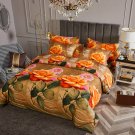 King Size 6 Piece Luxury Floral Bedding Duvet Cover Set DM721K