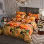 King Size 6 Piece Luxury Floral Bedding Duvet Cover Set DM721K