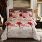 King Size 6 Piece Luxury Floral Bedding Duvet Cover Set DM722K