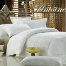Antoinette Jacquard Luxury Linens Queen Bedding Duvet Cover Set Dolce Mela DM446Q