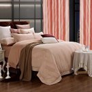 Dolce Mela Jacquard Damask Luxury Bedding Queen Duvet Cover Set DM470Q Capri