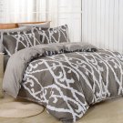 6 Piece Queen Duvet Cover Sheets Set Dolce Mela Modena Bedding DM604Q