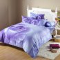 King 100% Cotton 6 Piece Floral Bedding Midnight Rose Dolce Mela Duvet Cover Sheet Set, DM490K
