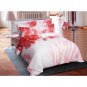 King Duvet Cover Set Floral Pink Bedding Dolce Mela 100 % Cotton DM700K
