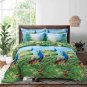 Green King Duvet Cover Set Pictorial Bedding Dolce Mela Peafowl DM704K