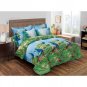 Green King Duvet Cover Set Pictorial Bedding Dolce Mela Peafowl DM704K