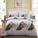 Duvet Cover Set King Pictorial Bedding 100% Cotton Dolce Mela Peacock DM706K