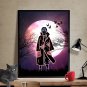 Red Moon - Metal painting - 45cm/32cm