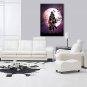 Red Moon - Metal painting - 45cm/32cm