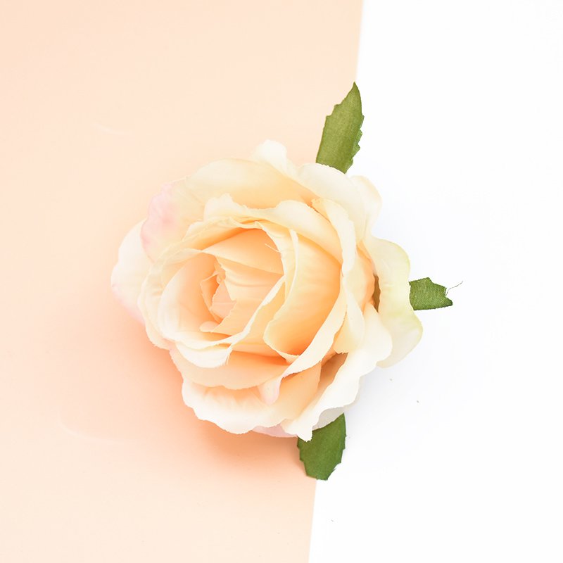 5pcs Artificial Plants Flowers for Scrapbooking DIY Gifts Silk Roses Floristry Needlework